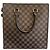 Borsa a mano piatta Venice Damier Ebene Louis Vuitton 1994