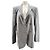 Autre Marque Blazer gris con raya blanca