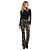 Moschino Jeans Vaqueros acampanados negros estampado floral Rosa Blanco Verde - vista 2
