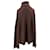 Autre Marque Jersey de cuello alto marrón Castaño  - vista 2
