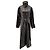 Autre Marque Brauner Leder-Trenchcoat