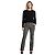 Pantalones Moschino Jeans estampado floral blanco y negro - vista 2