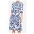 Dolce & Gabbana Blu Mediterraneo Majolica Seidenmaxikleid Weiß Blau - Ansicht 11