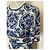 Dolce & Gabbana Blu Mediterraneo Majolica Seidenmaxikleid Weiß Blau - Ansicht 3