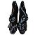 Chanel Stivaletti in raso nero con fiocco