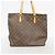 Borsa a Spalla Louis Vuitton Monogram Cabas Mezzo Marrone - vista 11