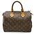 Borsa Louis Vuitton Monogram Speedy 25 Marrone - vista 2