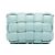Bottega Veneta Sac bandoulière Cassette en nappa bleu Intrecciato rembourré Bleu clair - vue 3