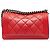 Chanel Red Old Medium Calfskin Double Stitch Boy Flap Rosso - vista 3