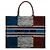 Book Tote Tote Book Dior Blu Bandiera Francese Grande