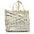 Jil Sander White Woven Leather Basket Tote - view 2