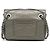 Chanel Mini Bolsa Envelope de Chevron em Pele de Vitelo com Ornamentos Cinza Marrom - vista 4