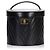 Vanity Beauty case Chanel in pelle caviar CC nera Nero