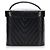 Vanity Beauty case Chanel in pelle caviar CC nera Nero - vista 3