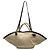 Borsa Jil Sander Sombrero Satchel in tela beige - vista 3