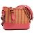 Chanel Gabrielle Crossbody in rattan rosa, piccola - vista 2