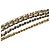 Chanel Gabrielle Crossbody in agnello metallizzato oro Small D'oro - vista 14
