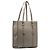 Tote vertical em couro com relevo GG cinza Gucci Marrom - vista 2