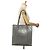 Tote vertical em couro com relevo GG cinza Gucci Marrom - vista 9
