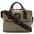 Borsa a tracolla Gucci GG Supreme con logo Interlocking G Beige Cachi Marrone scuro - vista 2