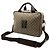 Borsa a tracolla Gucci GG Supreme con logo Interlocking G Beige Cachi Marrone scuro - vista 3