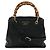 Borsa Shopper Piccola Gucci Bamboo Nero - vista 2
