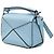 Borsa Nano Puzzle in pelle di vitello blu LOEWE Blu chiaro - vista 2