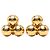 Orecchini a clip in sfere dorate placcate oro CC di Chanel D'oro