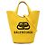 Borsa a secchiello Wave in tela gialla XS di Balenciaga Giallo