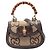 Borsa Gucci Beige Mini Jumbo GG Canvas 1947 Bamboo Top Handle