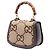 Borsa Gucci Beige Mini Jumbo GG Canvas 1947 Bamboo Top Handle - vista 2