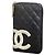 Cartera larga de piel de cordero Cambon Chanel Negro