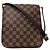 Borsa a tracolla Louis Vuitton in tela Damier Marrone
