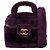 Vanity Beauty Case Chanel Purple Small Quilted Shearling Porpora