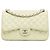 Chanel White Jumbo Classic Caviar Double Flap Bianco Crudo