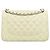Chanel White Jumbo Classic Caviar Double Flap Bianco Crudo - vista 3