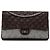 Chanel Marrone Caviar e Pelle di Vitello Iridescente Reissue 2.55 Double Flap 226