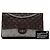 Chanel Marrone Caviar e Pelle di Vitello Iridescente Reissue 2.55 Double Flap 226 - vista 11