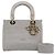 Dior Grigio Tela Cannage Lady D Lite Medium Marrone - vista 13