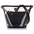 Chanel Bucket in pelle di vitello stropicciata nera e PVC Camellia Nero