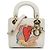 Dior Weiß DiorAmour Niki De Saint Phalle Mini Calfskin Lady Dior