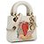 Dior Weiß DiorAmour Niki De Saint Phalle Mini Calfskin Lady Dior - Ansicht 2