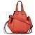 LOEWE Orange Small Leather Hammock Satchel