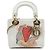 Dior Bianco DiorAmour Niki De Saint Phalle Mini Calfskin Lady Dior