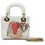 Dior Bianco DiorAmour Niki De Saint Phalle Mini Calfskin Lady Dior - vista 15