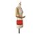 Chanel Red Lambskin CC Mania Flap Rosso - vista 9