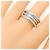 Bulgari Bvlgari B.zero1 3-Band Ring aus Weißgold - Ansicht 4