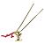 Collana con pendente Louis Vuitton LV Initials Coral Rosso D'oro