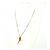 Collana con pendente Louis Vuitton LV Initials Coral Rosso D'oro - vista 5