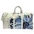 Keepall Borsa Boston in Taurillon Louis Vuitton Bianco